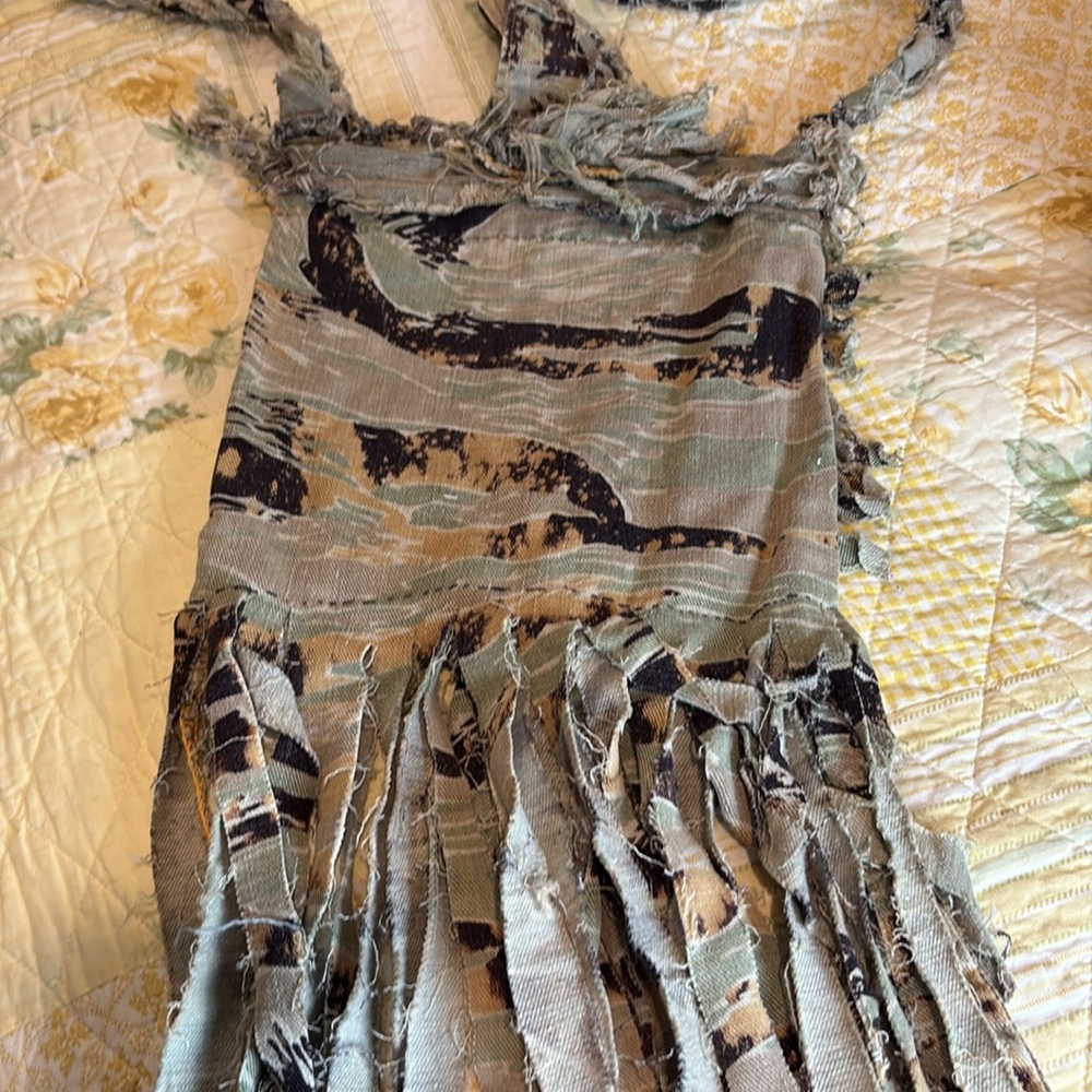 Camo handmade fringe boho bag - Picture 6 of 6